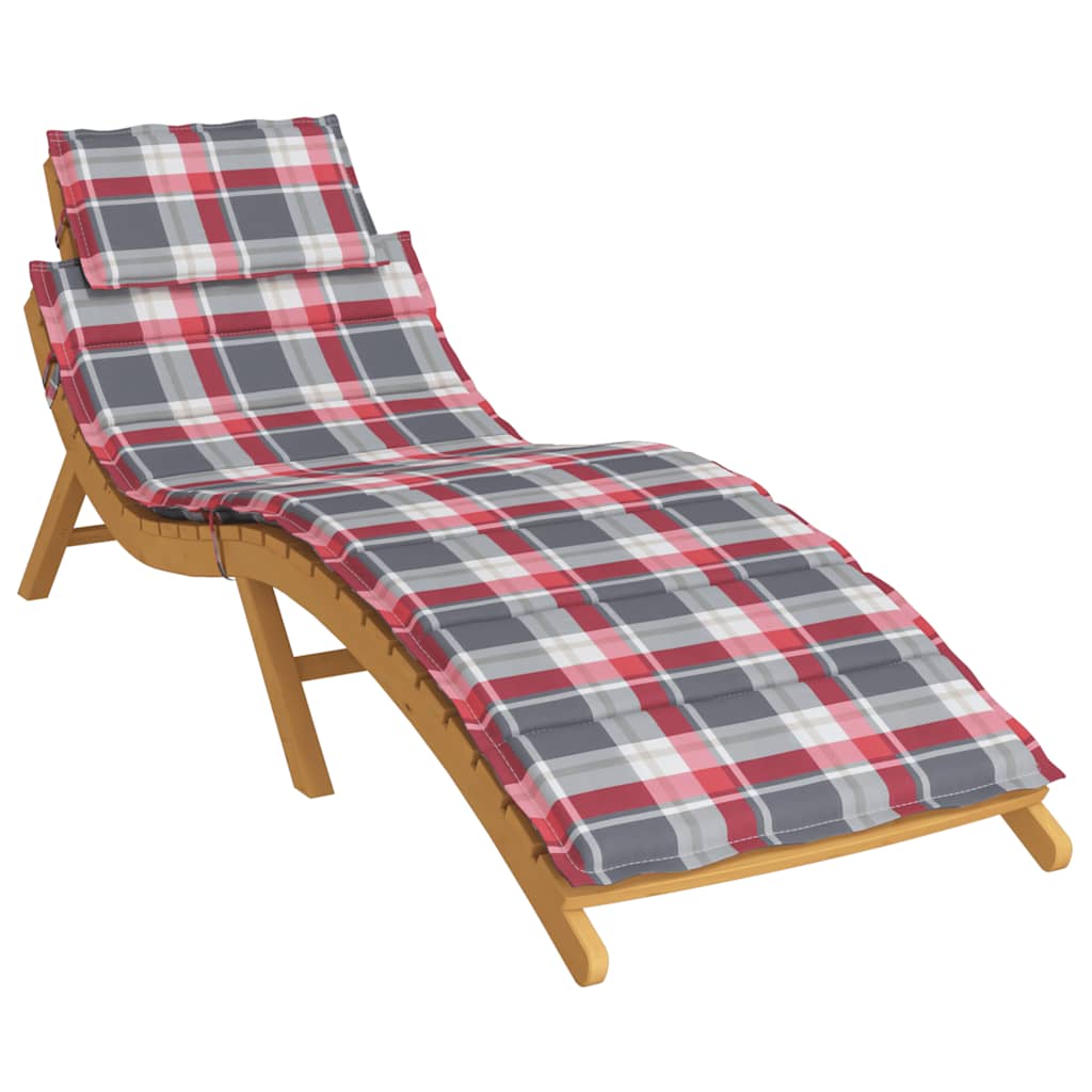 Sonnenliegen-Auflage Grau 186x58x4 cm Oxford-Gewebe