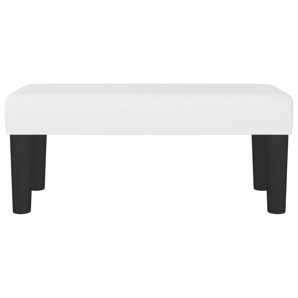 Sitzbank Grau 70x30x30 cm Kunstleder