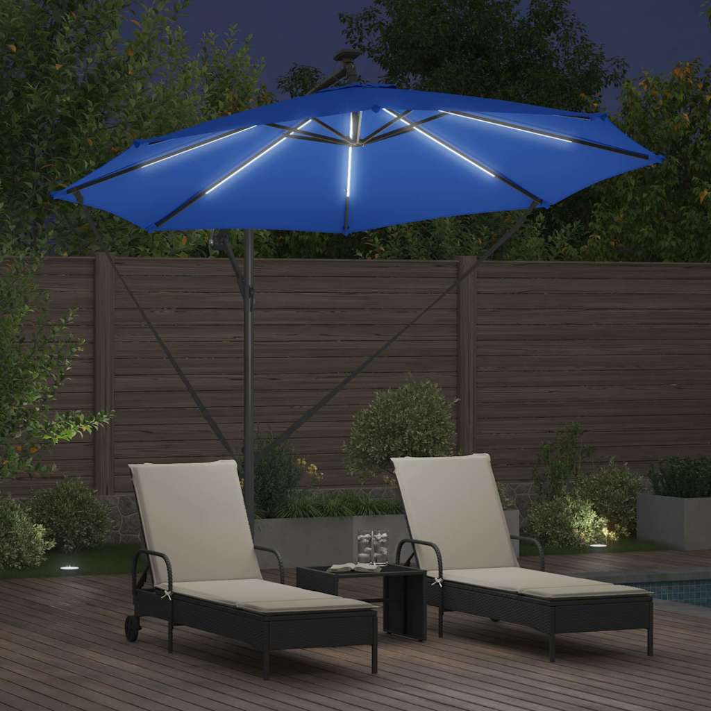 Sonnenschirm Sand 294 x 294 x 248 cm Polyester und Aluminium