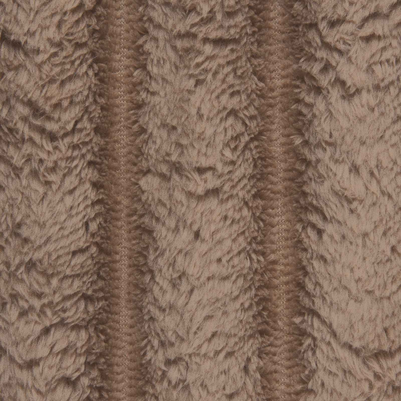 Überwurfdecke Beige 150 x 130 cm Fleece