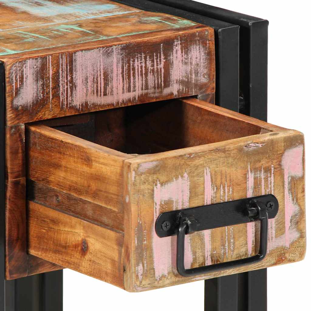 Nachttisch 40 x 35 x 50 cm Massives upgecyceltes Holz