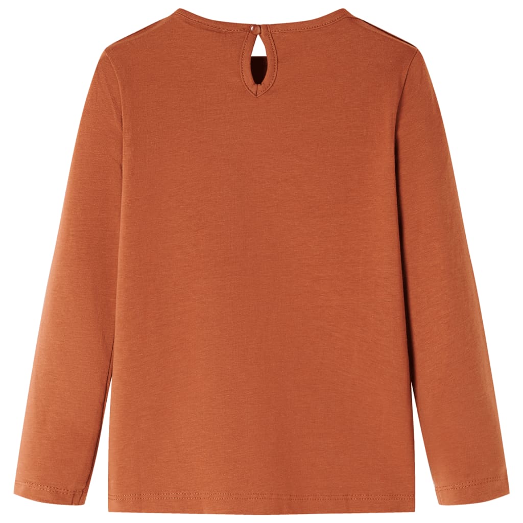 Kinder-Langarmshirt Ocker 140