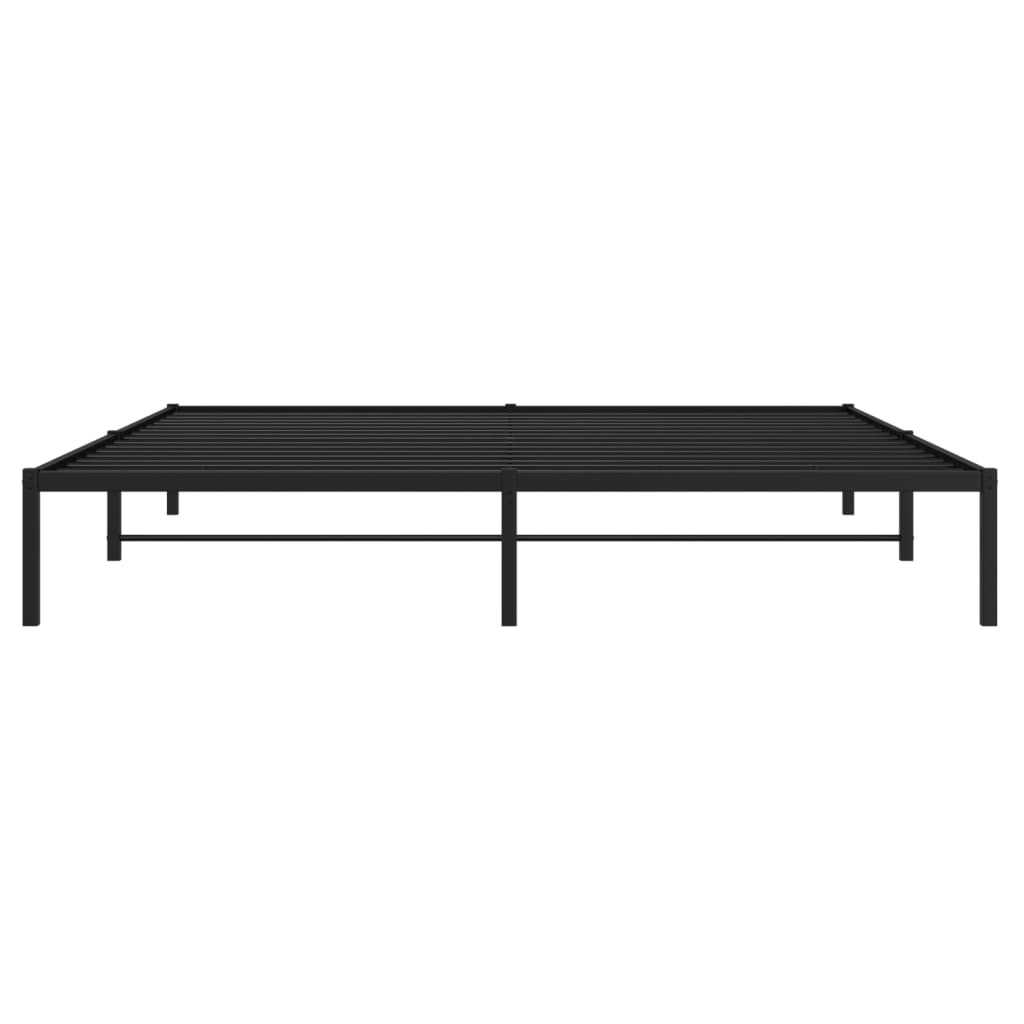 Bettgestell Metall Schwarz 75x190 cm
