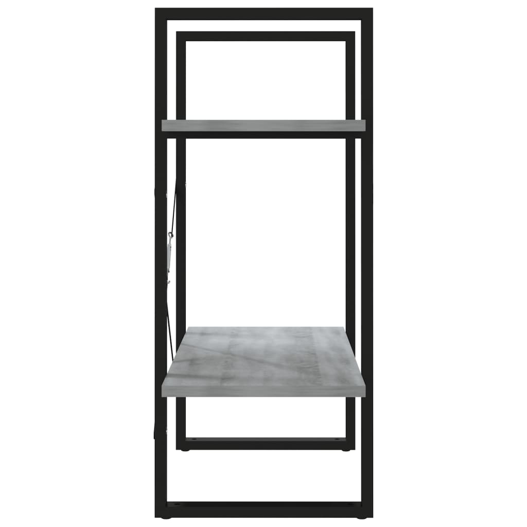 Bücherregal 2 Fächer Weiß 60x30x70 cm Holzwerkstoff