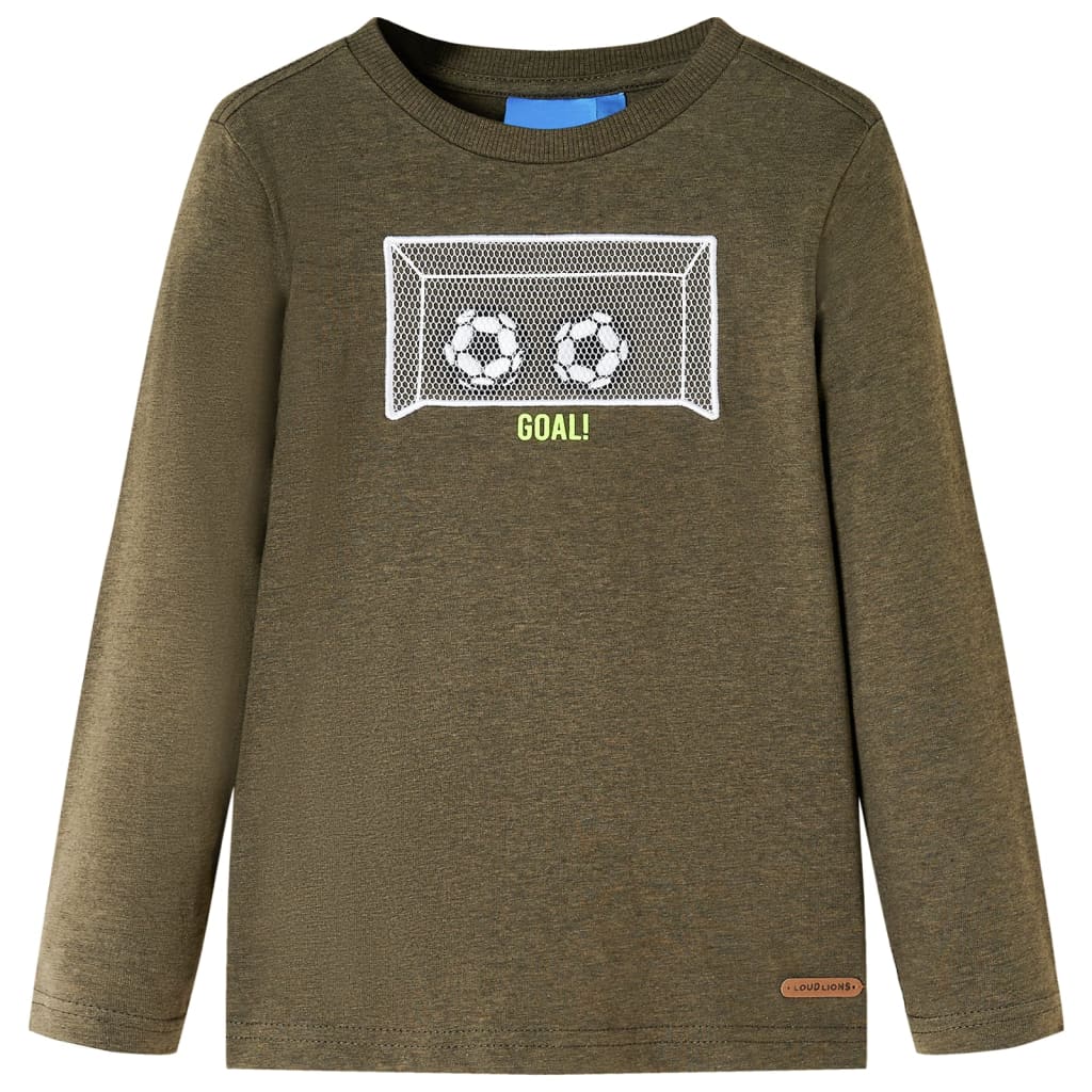 Kinder-Langarmshirt Hellorange 104