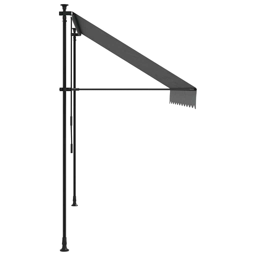 Einziehbare Markise Handbetrieben 150 cm Anthrazit