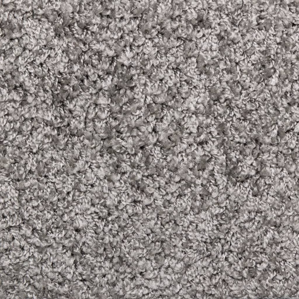 Stufenmatten 15 Stk. 65x21x4 cm Grau Rechteckiger Rand