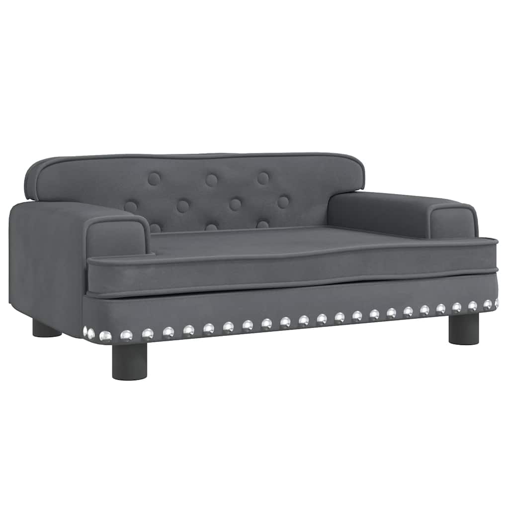 Hundebett Rosa 90x53x30 cm Samt