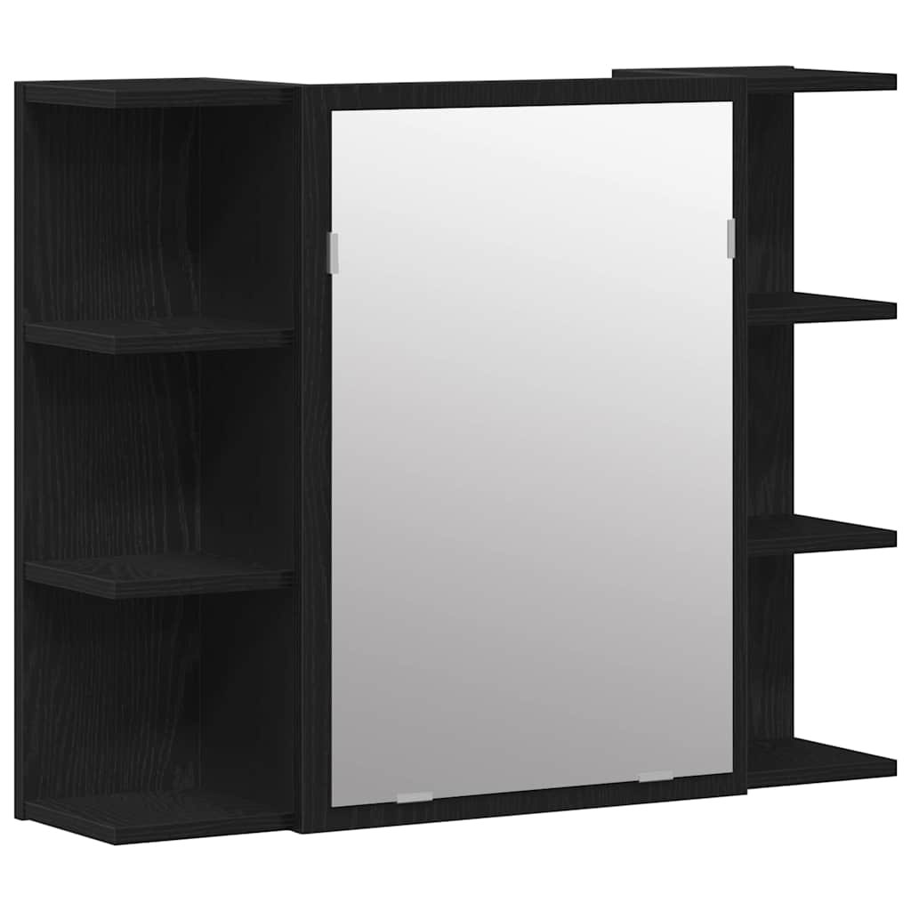 Bad-Spiegelschrank Weiß 80x20,5x64 cm Holzwerkstoff