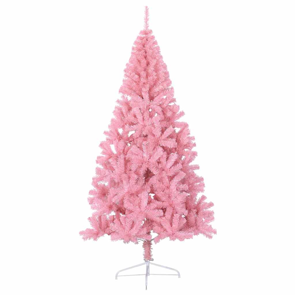 Künstlicher Halb-Weihnachtsbaum mit Ständer Grün 150 cm PVC