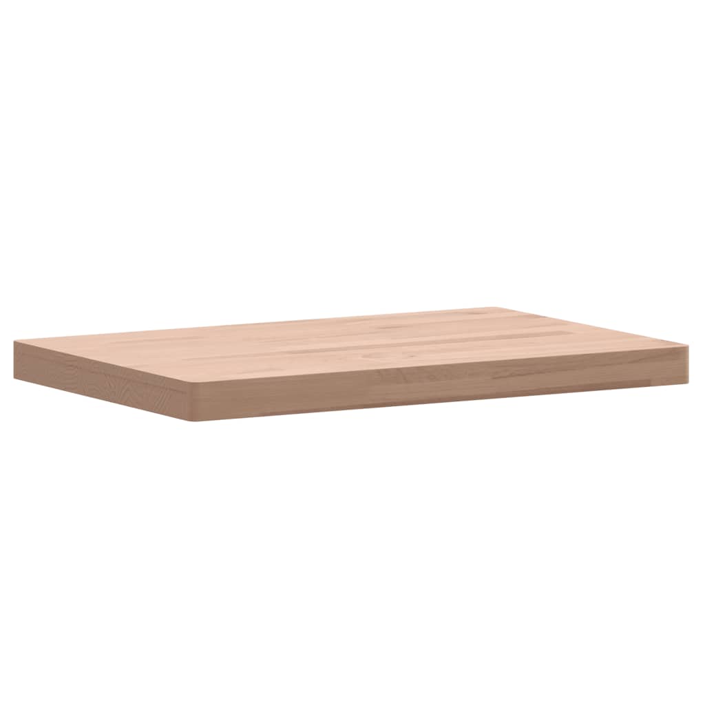 Tischplatte 80x40x1,5 cm Rechteckig Massivholz Buche