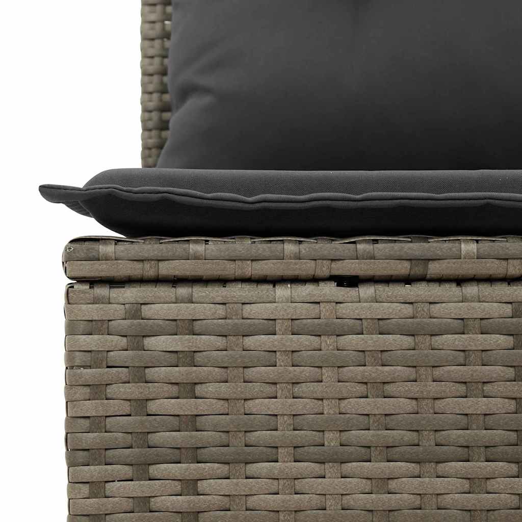 Garten Essgruppe mit Kissen 8 pcs Schwarz und Creme
