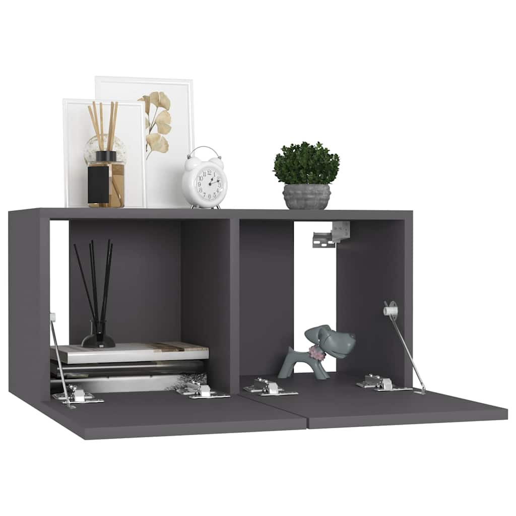 4-tlg. TV-Schrank-Set Weiß Holzwerkstoff