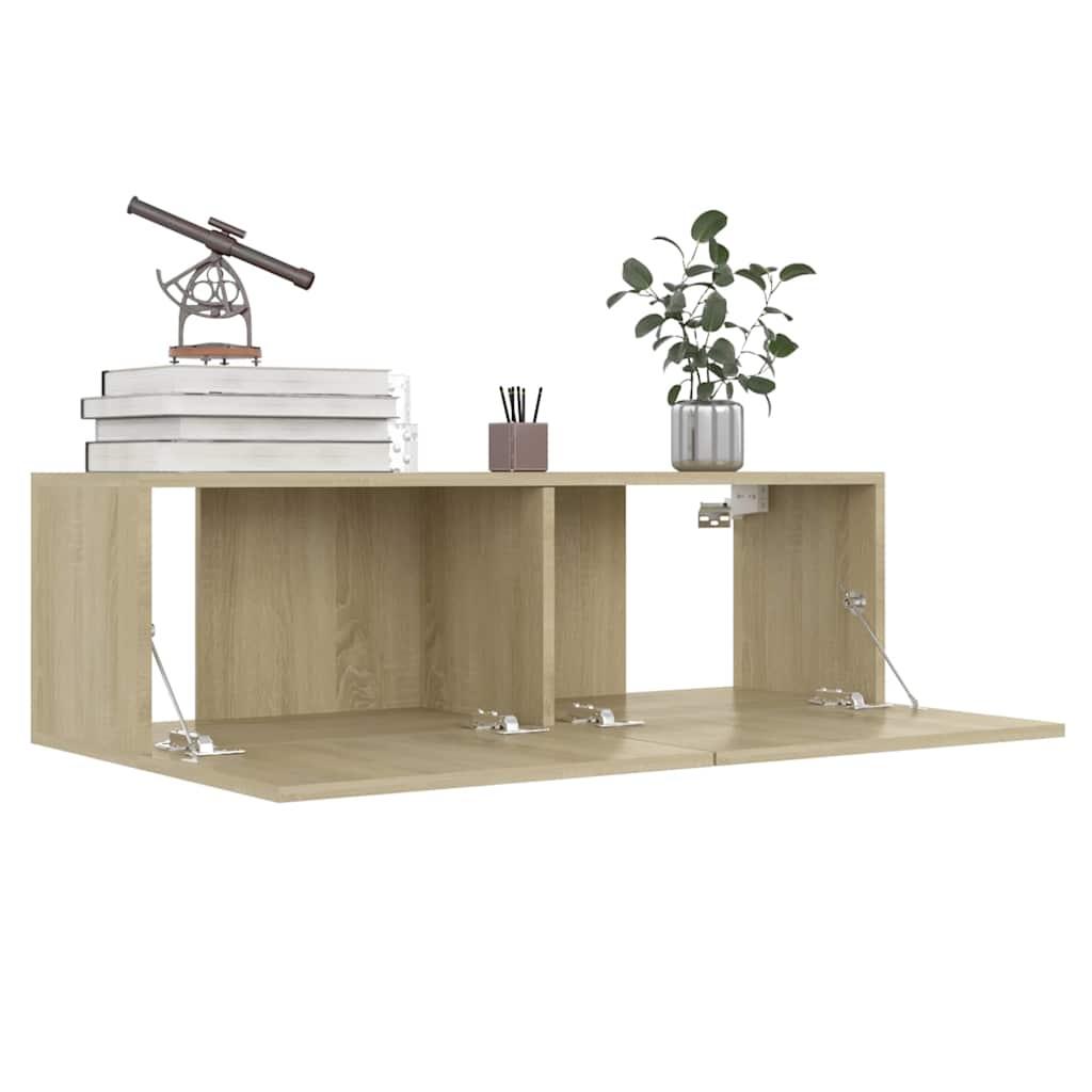 4-tlg. TV-Schrank-Set Weiß Holzwerkstoff