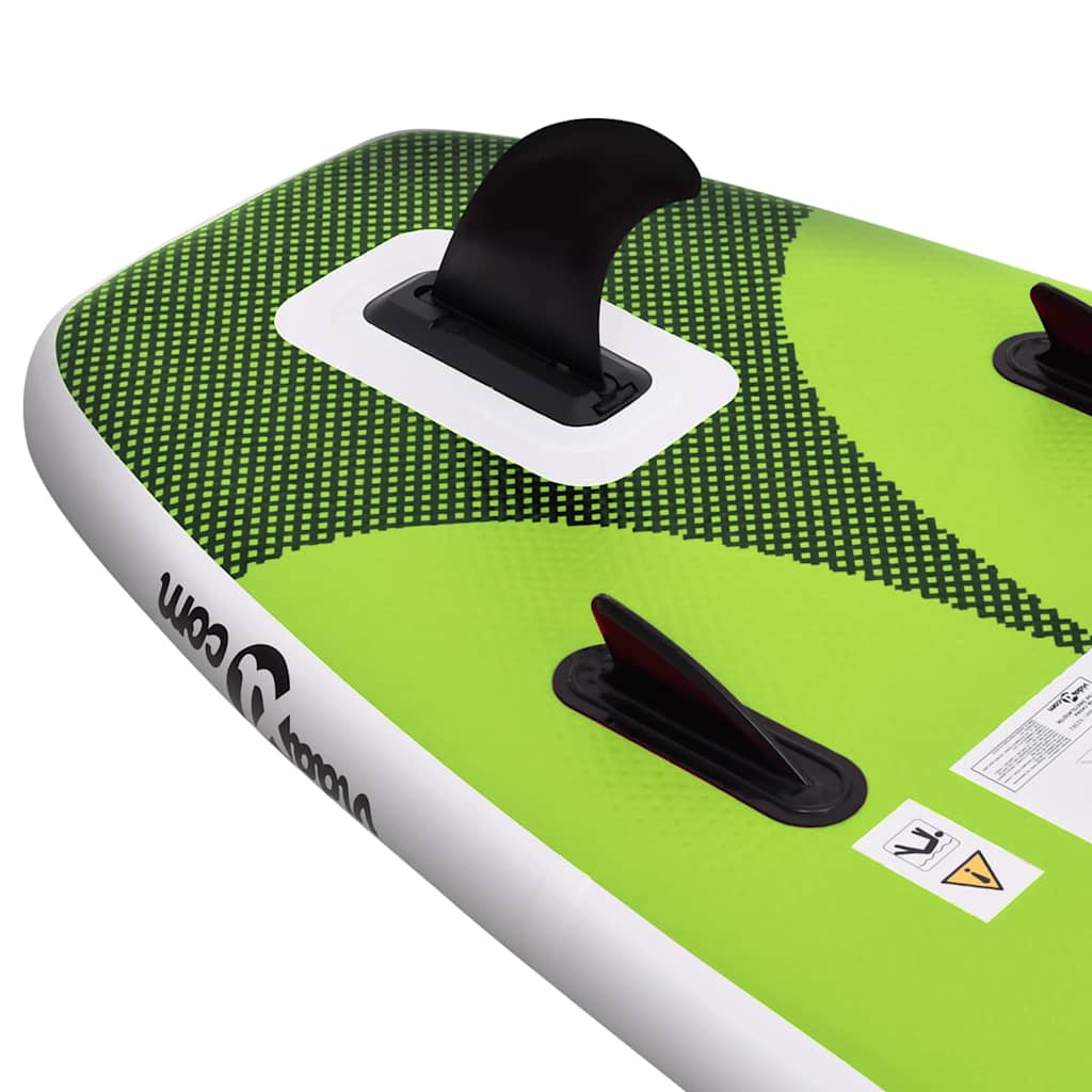 SUP-Board-Set Aufblasbar Blau 300x76x10 cm
