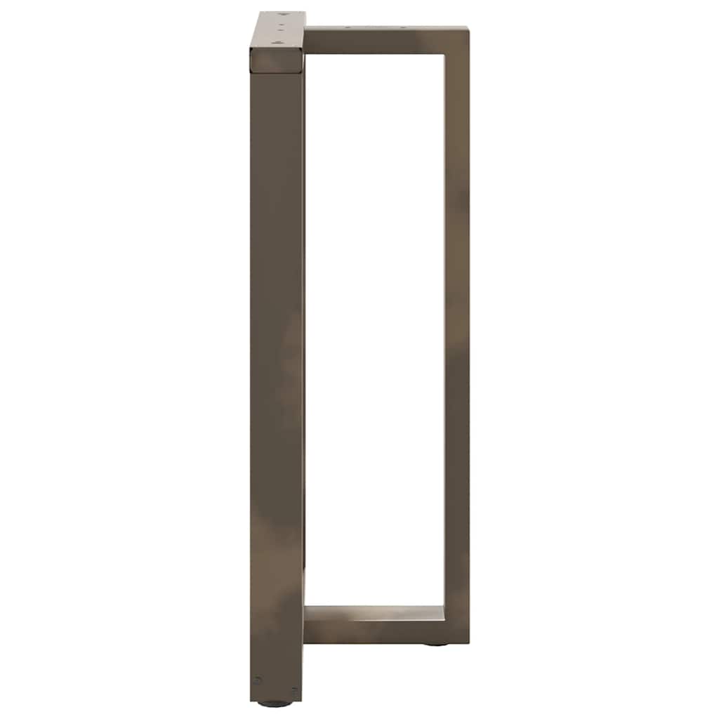 Couchtischbeine T-Form 2 Stk. Schwarz 30x25x(30-31) cm Stahl