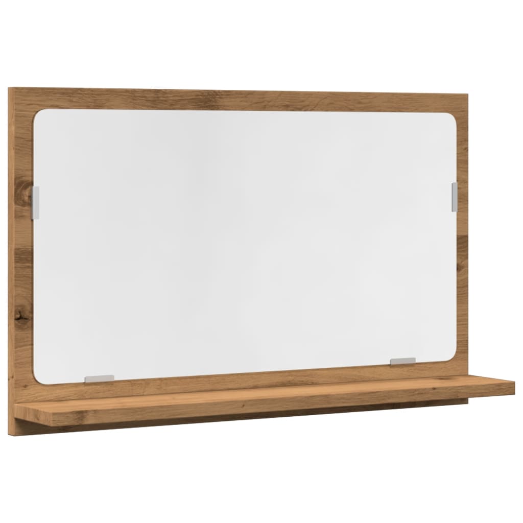 Badspiegel Weiß 40x10,5x37 cm Holzwerkstoff