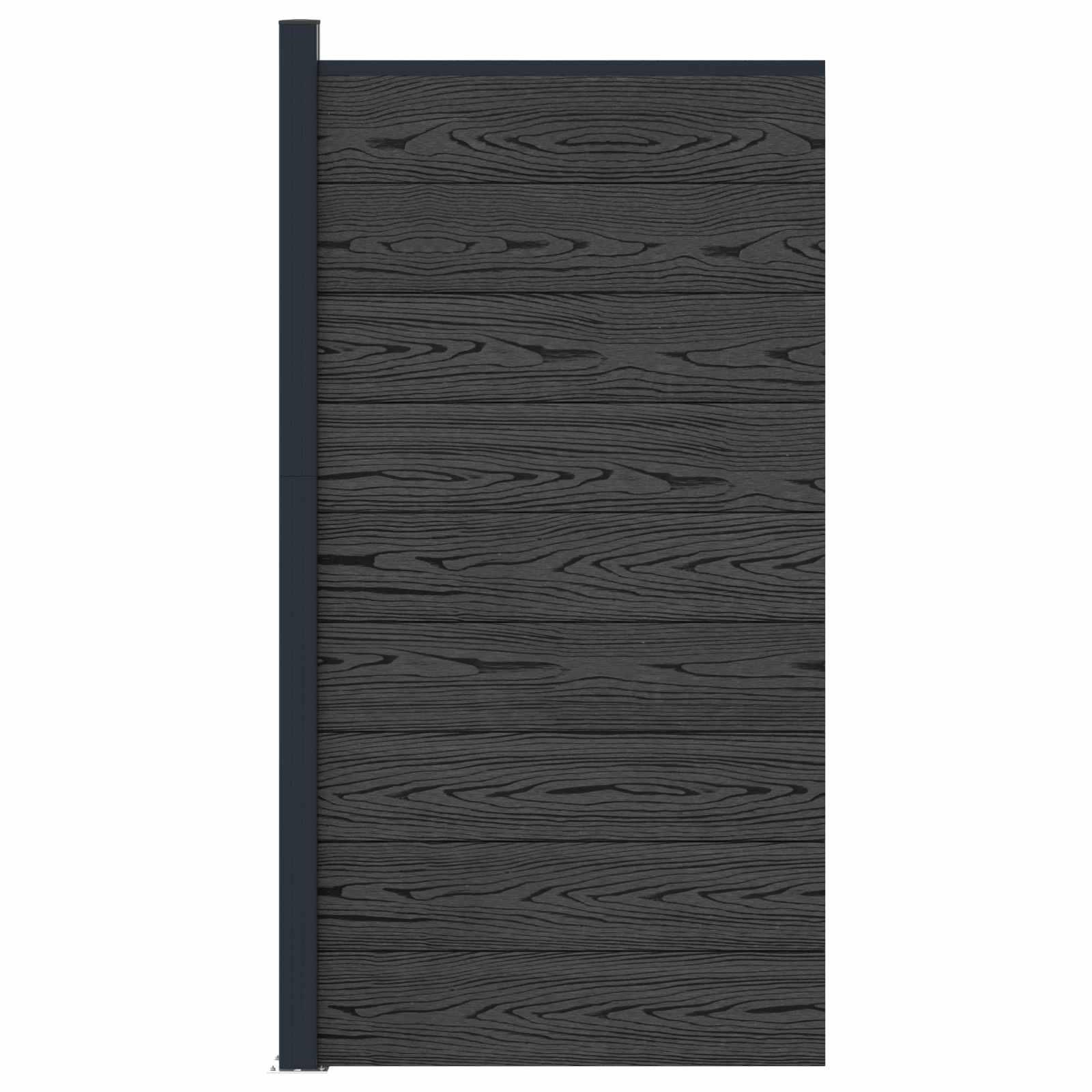 Zaunelement WPC 95x186 cm Braun
