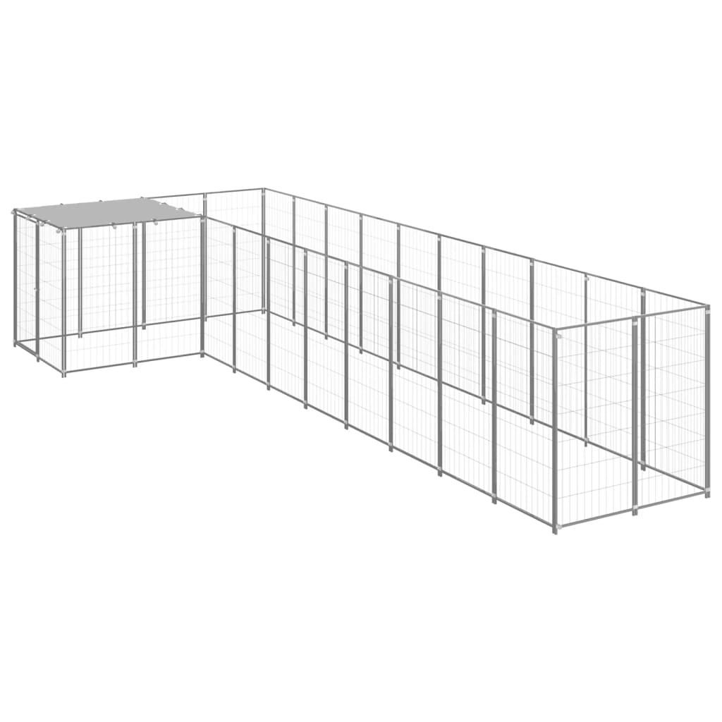Hundezwinger Schwarz 7,26 m² Stahl