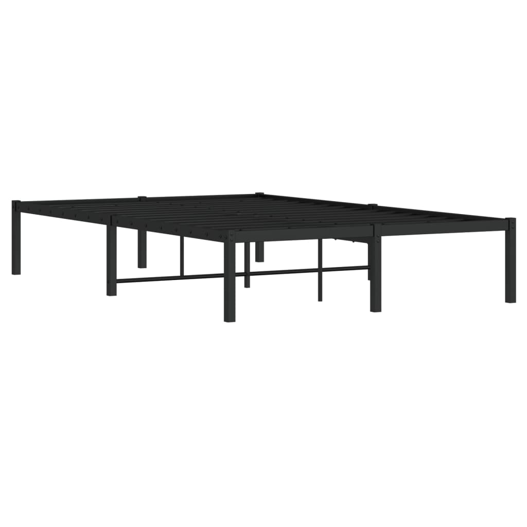 Bettgestell Metall Schwarz 75x190 cm
