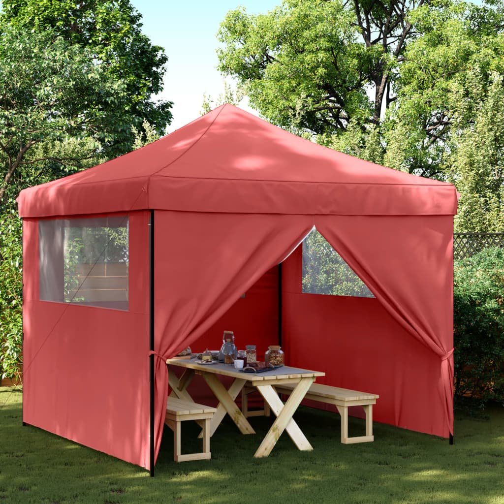 Partyzelt Faltbar Pop-Up Schwarz 292x292x315 cm