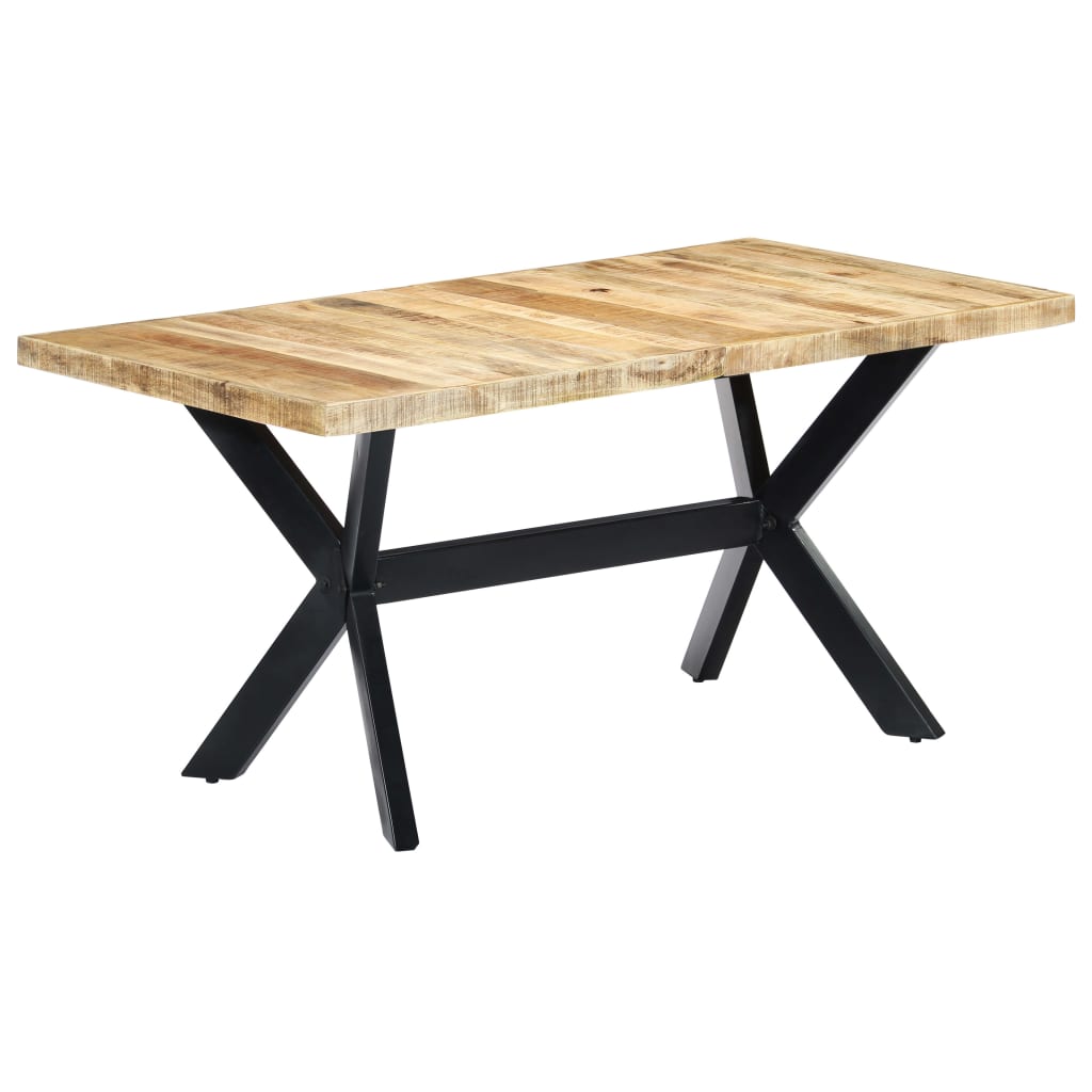 Esstisch Massivholz Mango und Stahlgestell 180 cm