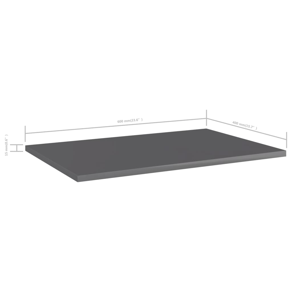 Bücherregal-Bretter 4 Stk. Weiß 40x10x1,5 cm Holzwerkstoff