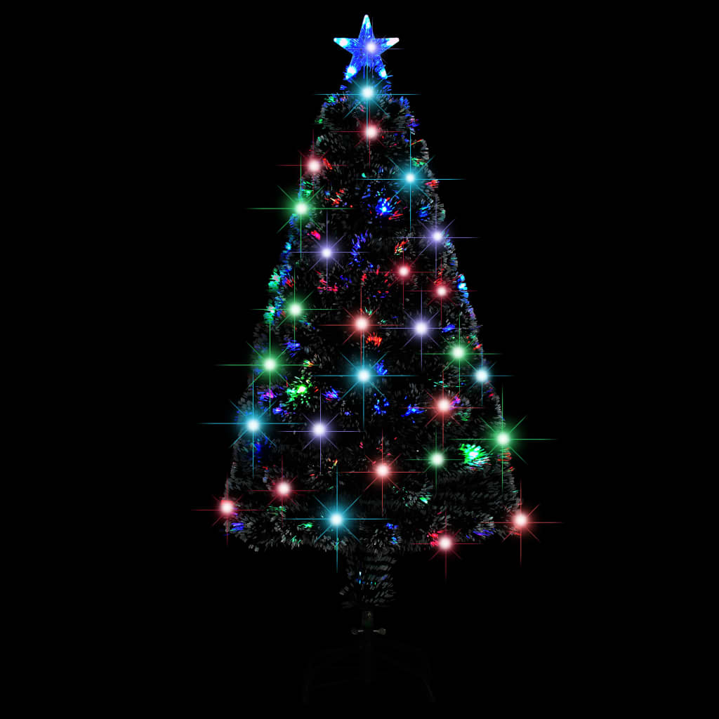 Vorbeleuchteter Weihnachtsbaum mit Ständer und LED 150 cm Glasfaser