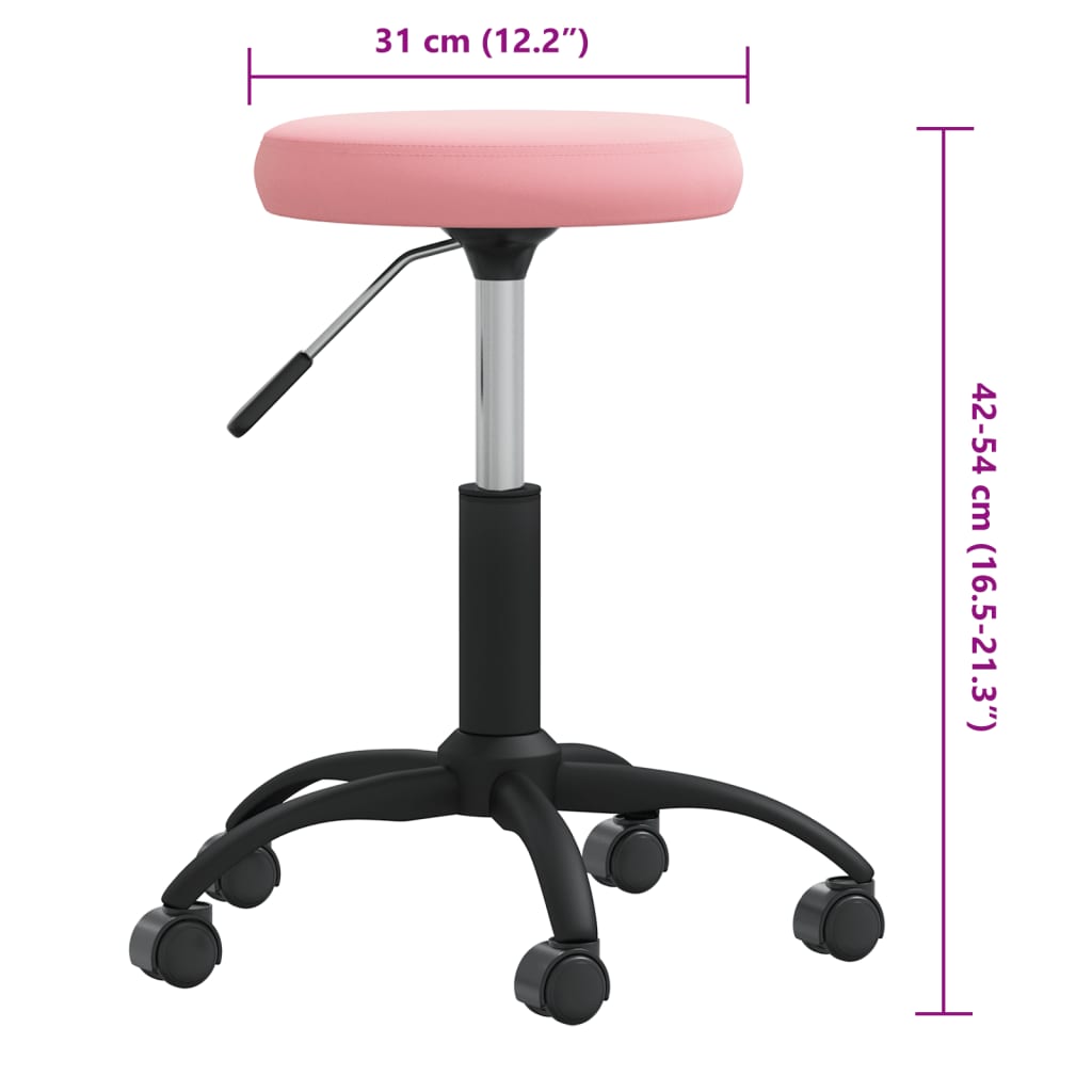 Massagehocker Samt Senfgelb