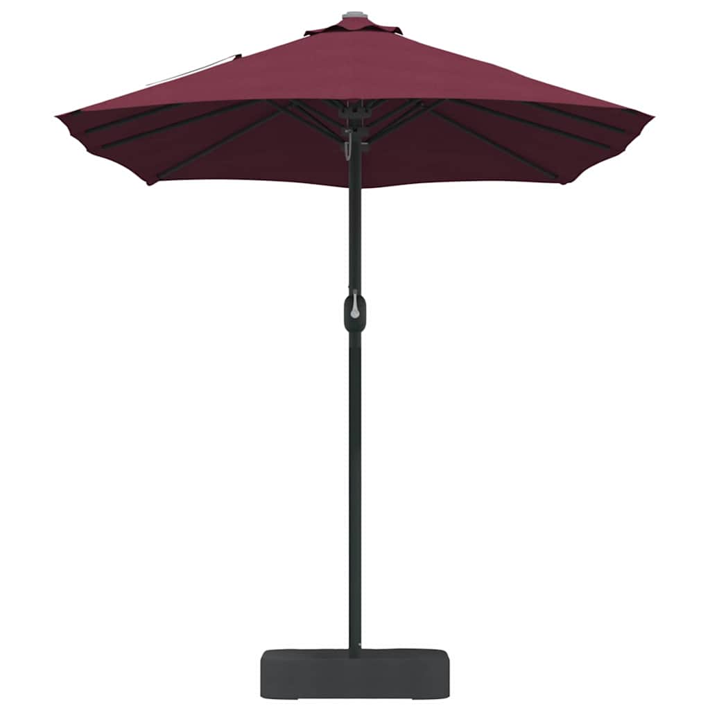 Garten-Sonnenschirm Sand 385 x 209 x 244 cm Polyester und Stahl