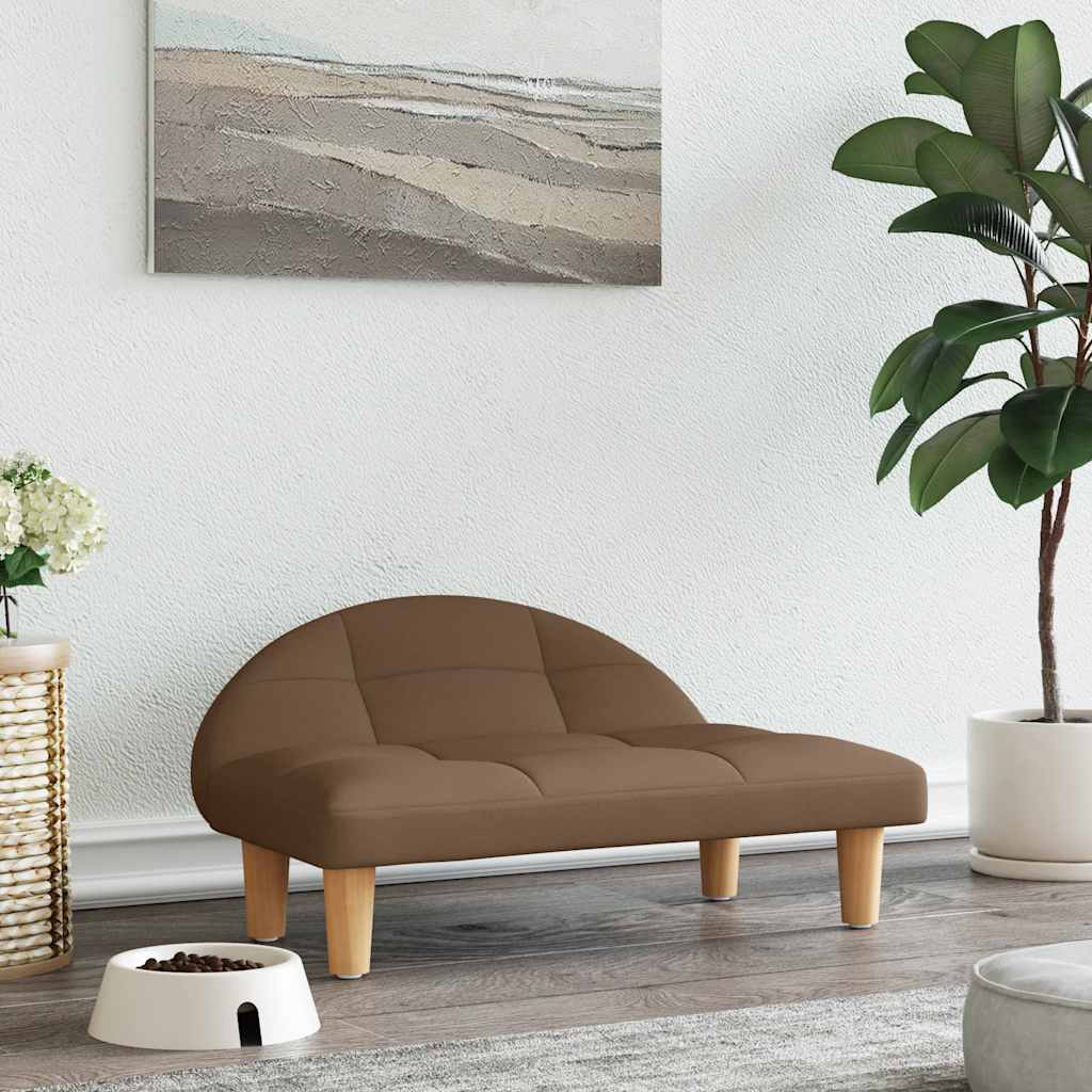 Hundebett Creme 70x52x30 cm Stoff