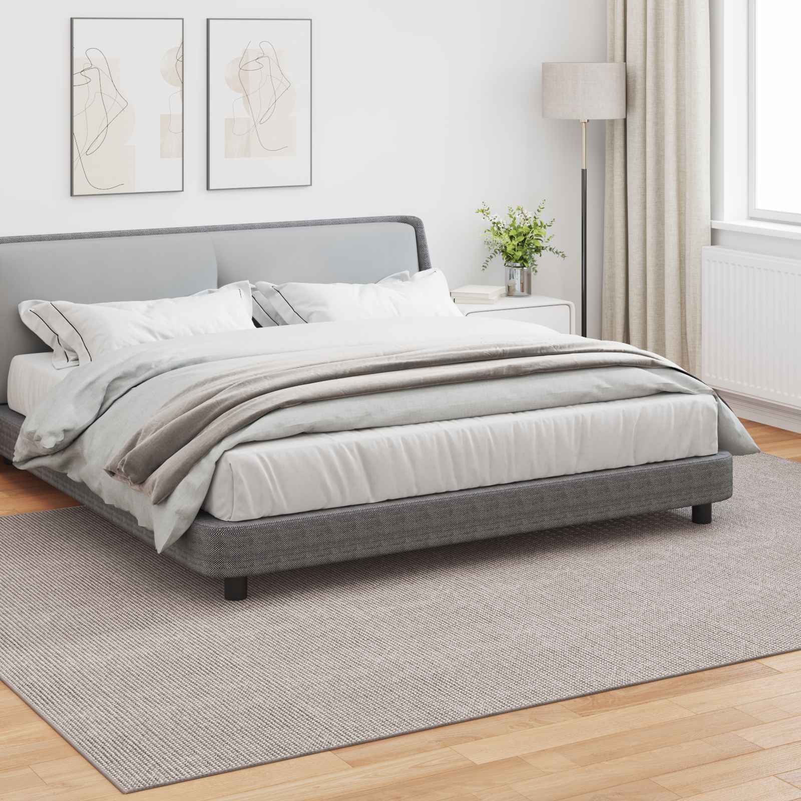 Bereichsteppiche Rechtwinklig LUGO Creme 150 x 80 cm Polyester