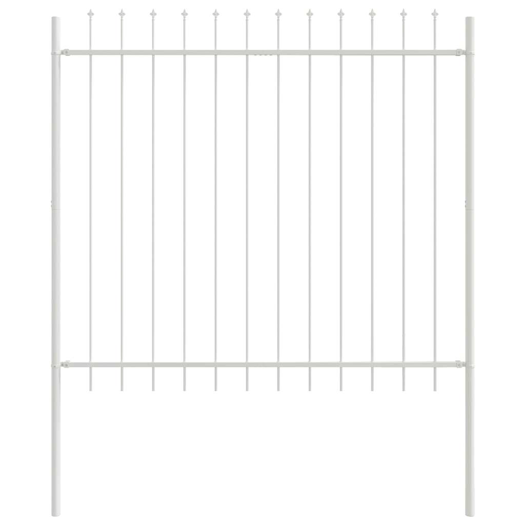 Gartenzaun Woerden mit Speerspitze Stahl 181 x 60 cm Schwarz