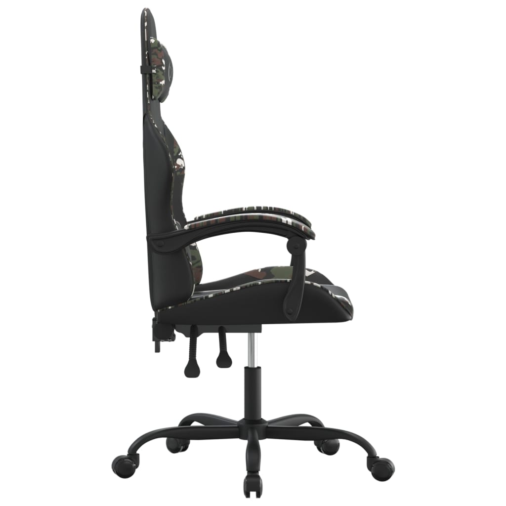 Gaming-Stuhl Schwarz und Golden Kunstleder