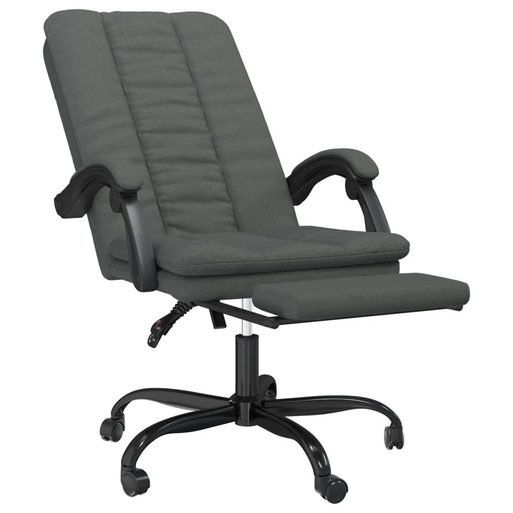 Bürostuhl mit Liegefunktion Taupe Stoff