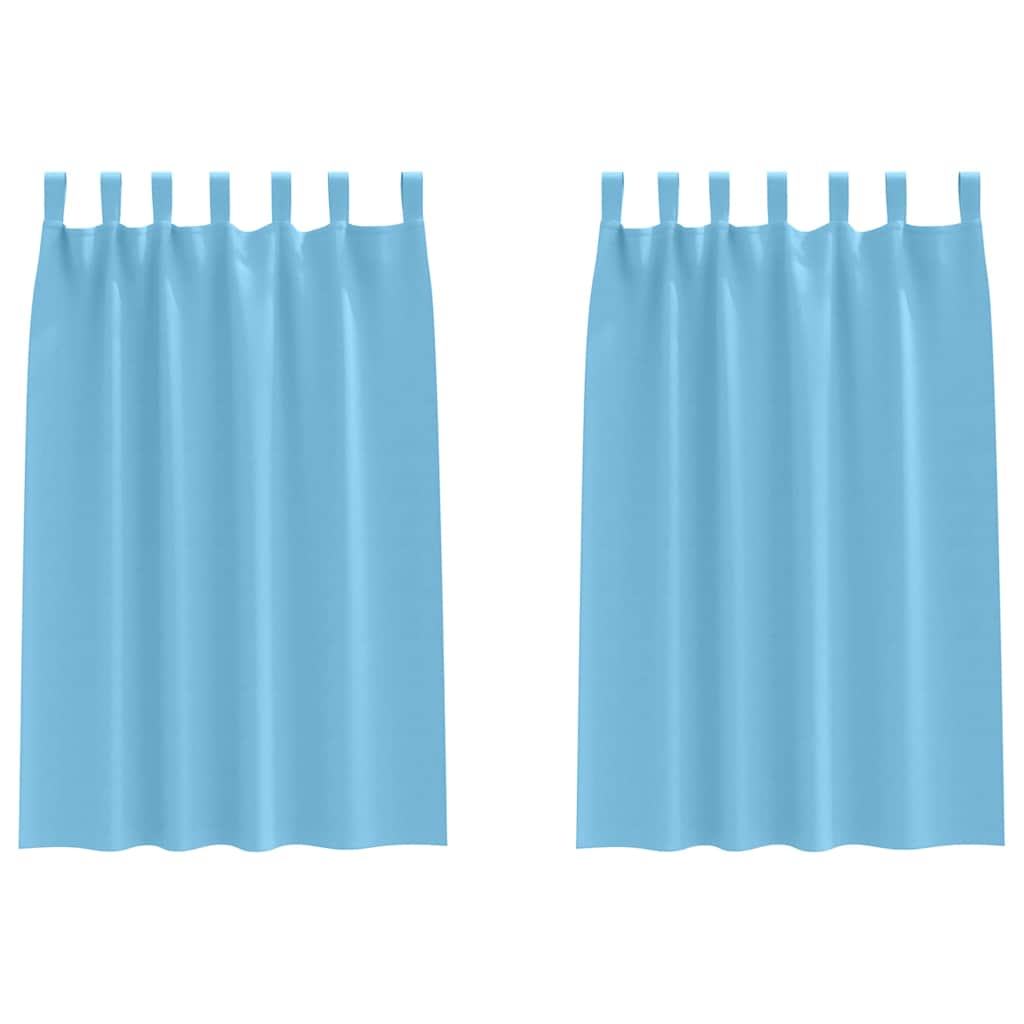 Verdunkelungs-Vorhänge mit Ringen 2 pcs Beige 140 x 140 cm