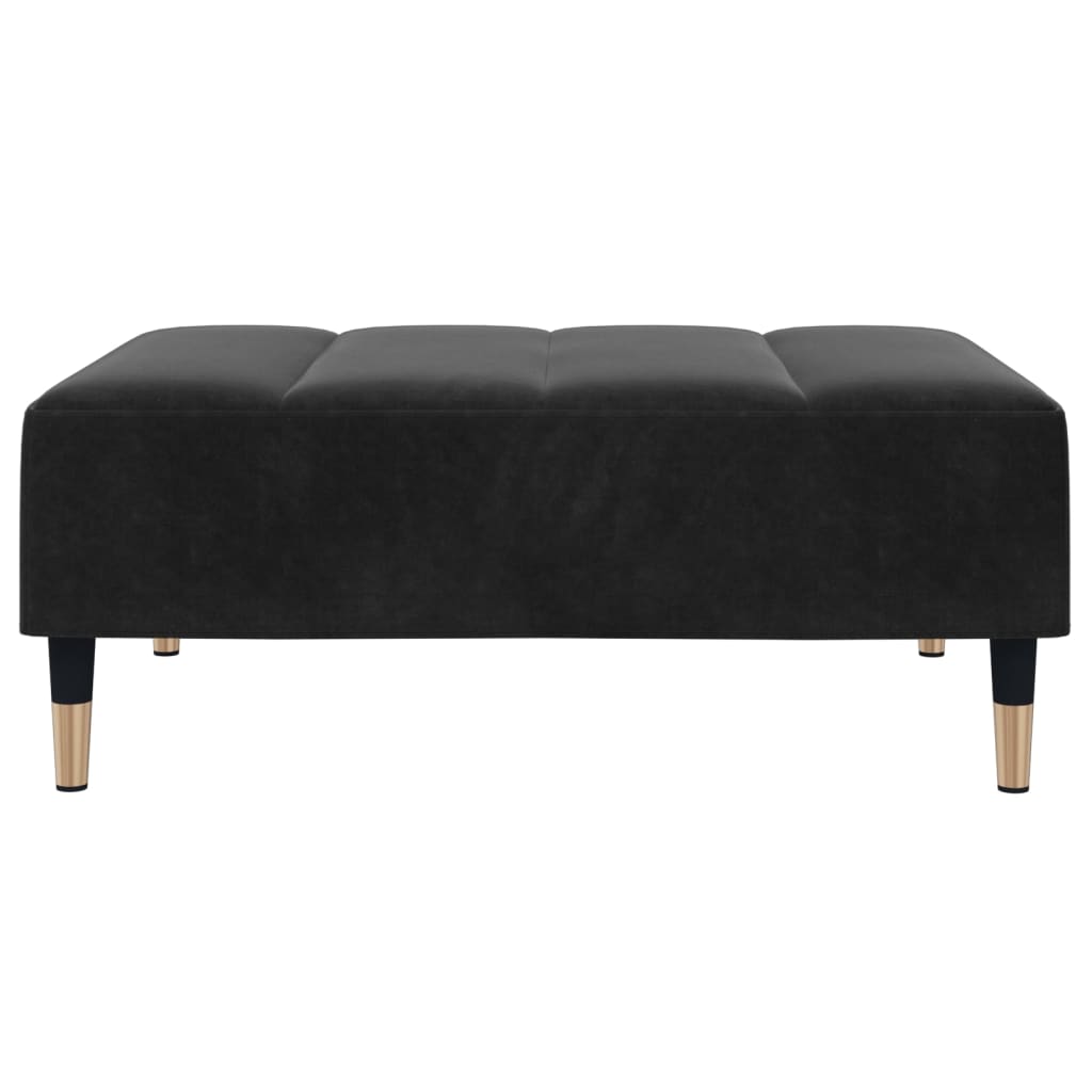 Fußhocker Hellgrau 77x55x31 cm Samt