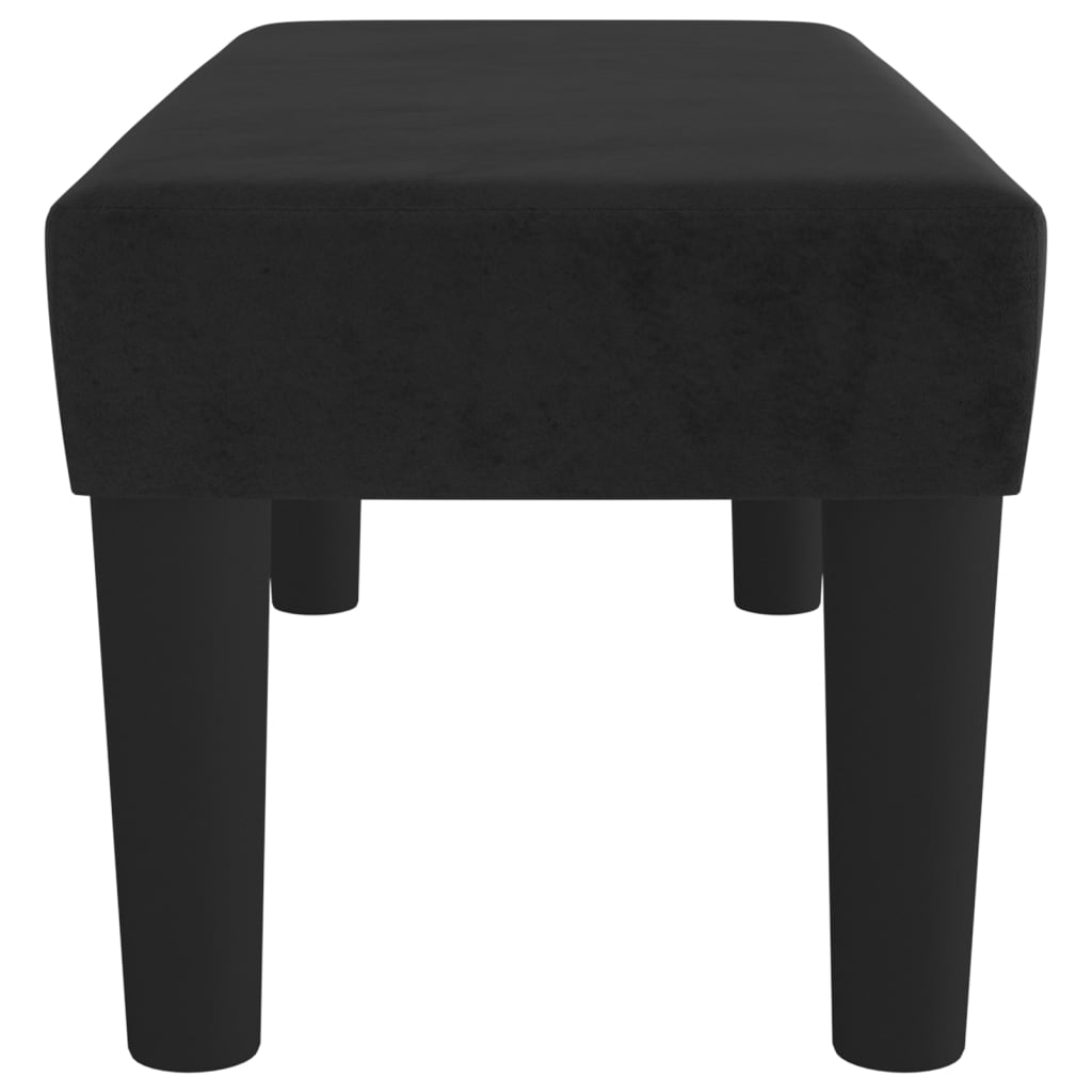 Sitzbank Hellgrau 70x30x30 cm Samt