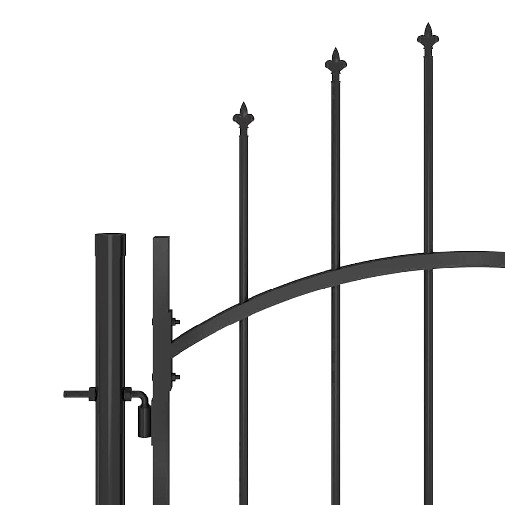 Gartentor Woerden mit Speerspitze 5x1 m Schwarz