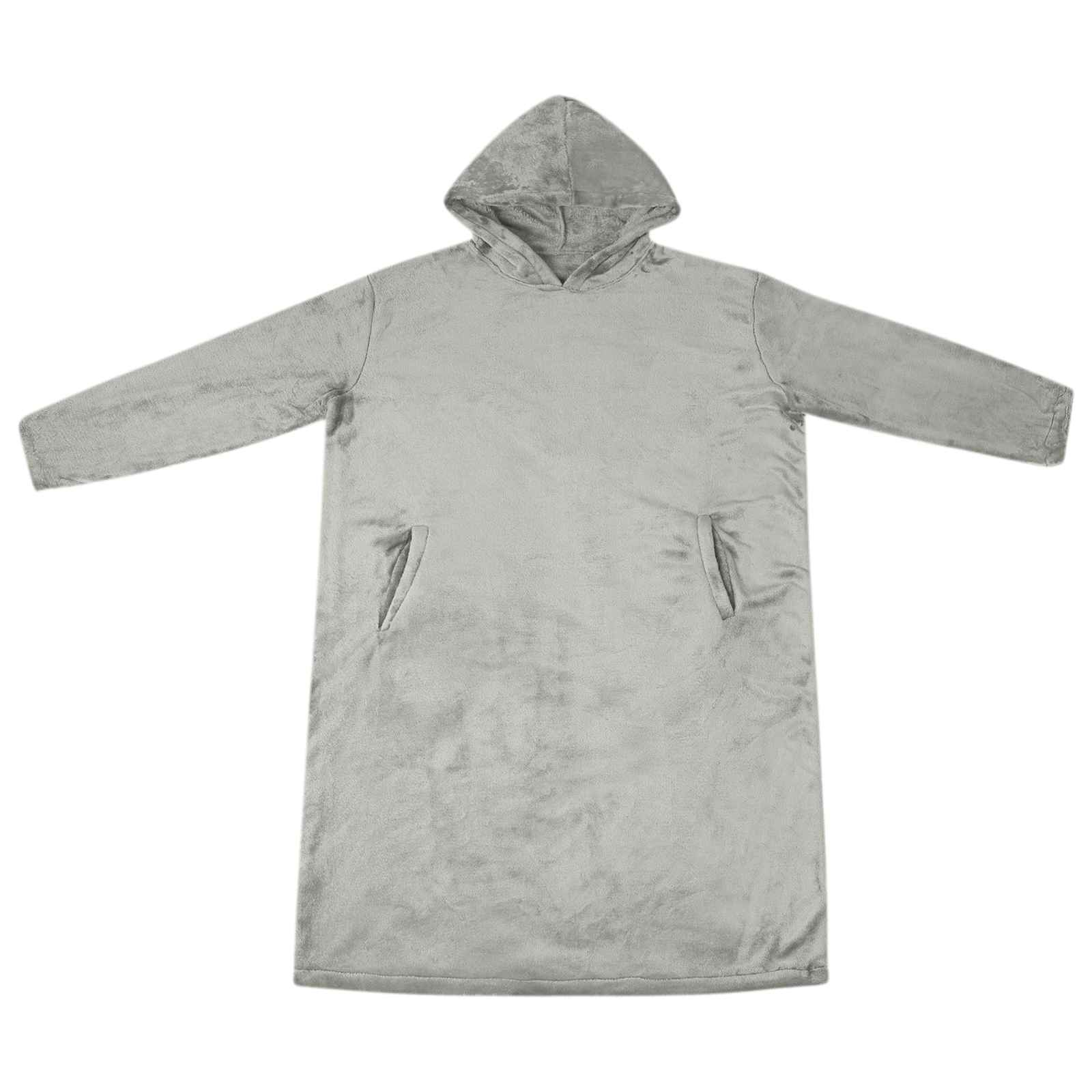 Decken-Hoodie Beige S Flanell