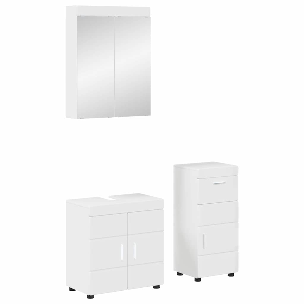 Badezimmermöbel-Set TULUM 2 pcs Weiß 60 x 34 x 63 cm