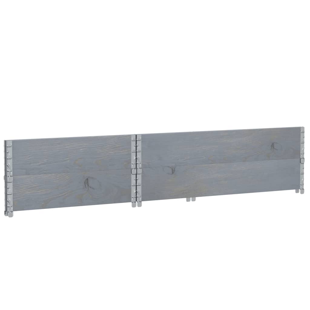 Pflanzkasten Grau 150x100 cm Massivholz Kiefer