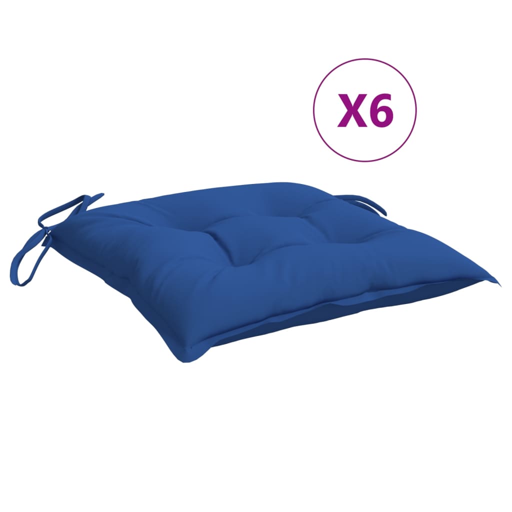 Stuhlkissen 4 Stk. Hellblau 40x40x7 cm Oxford-Gewebe