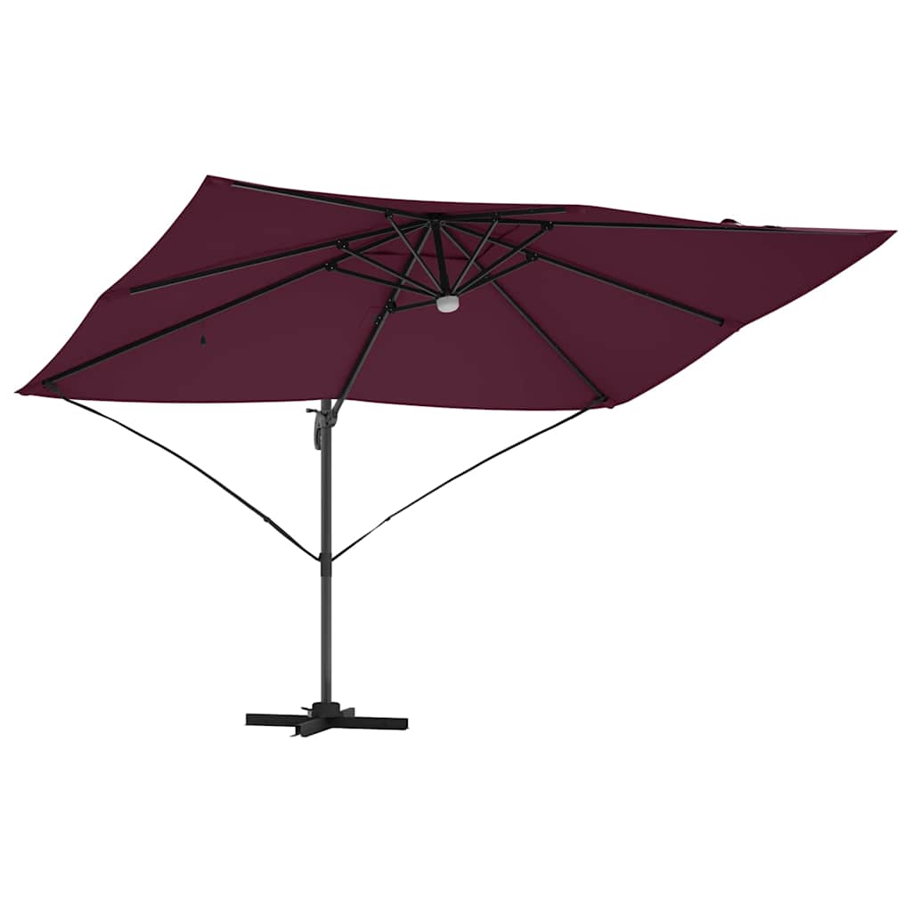Sonnenschirm Sand 351 x 250 x 253 cm Polyester und Aluminium