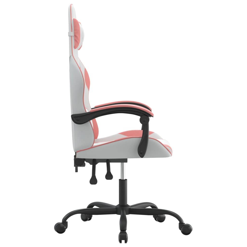 Gaming-Stuhl Drehbar Schwarz und Grün Kunstleder
