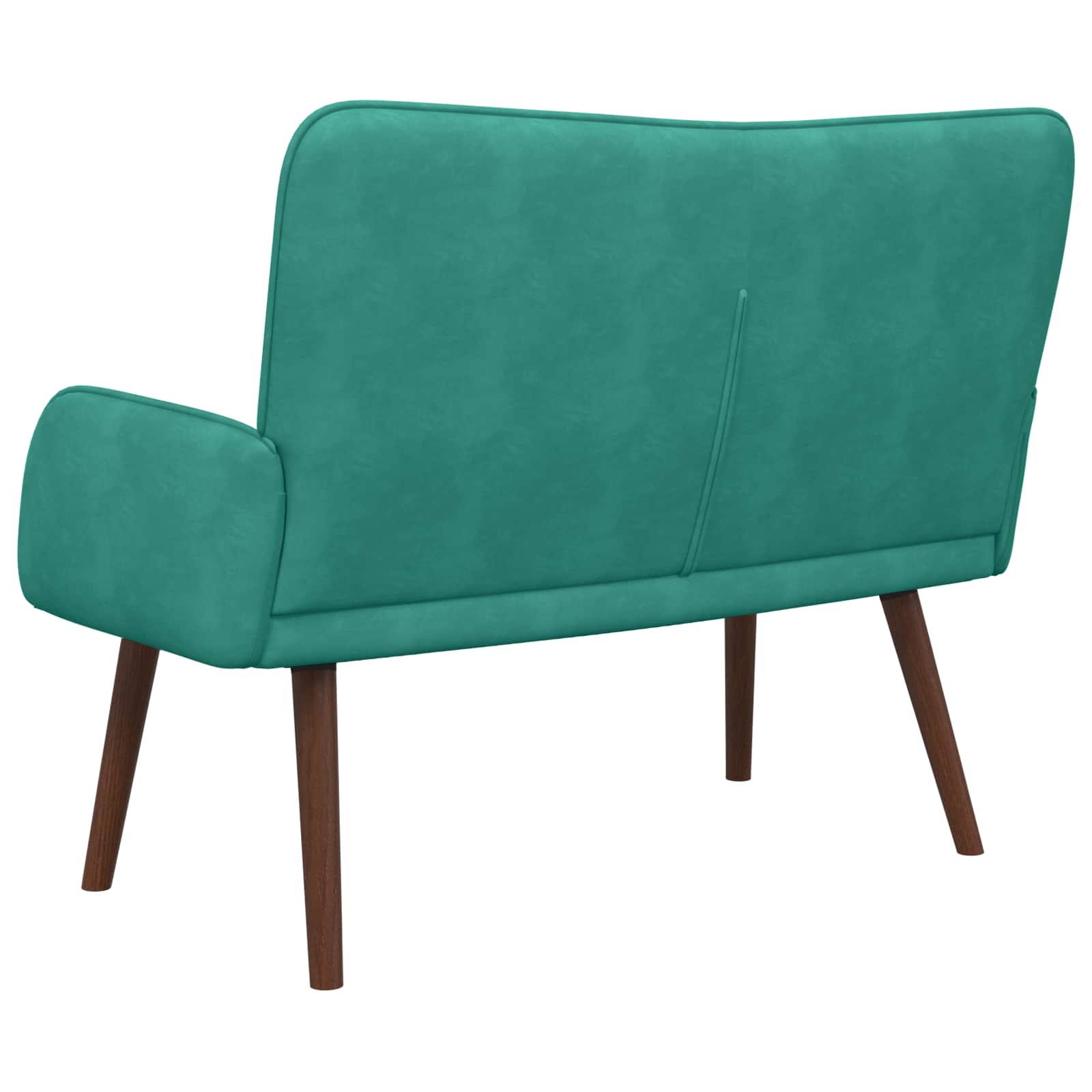 2-Sitzer Sofa Hellgrau 115 x 61 x 87 cm Samt (V)
