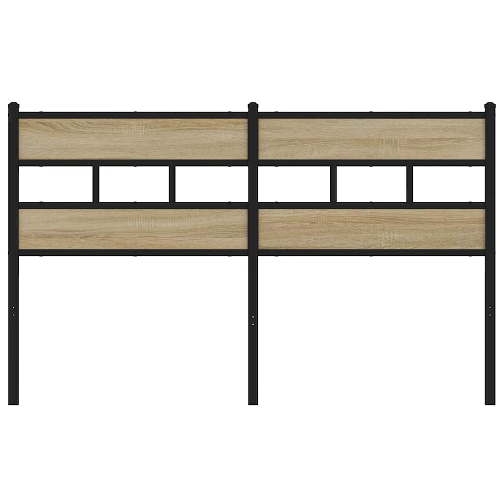 Ersatz-Kopfteil Räuchereiche 100 cm Eisen und Holzwerkstoff