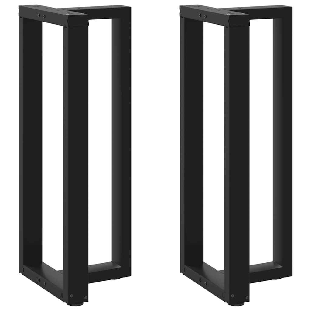 Couchtischbeine T-Form 2 Stk. Schwarz 30x25x(30-31) cm Stahl