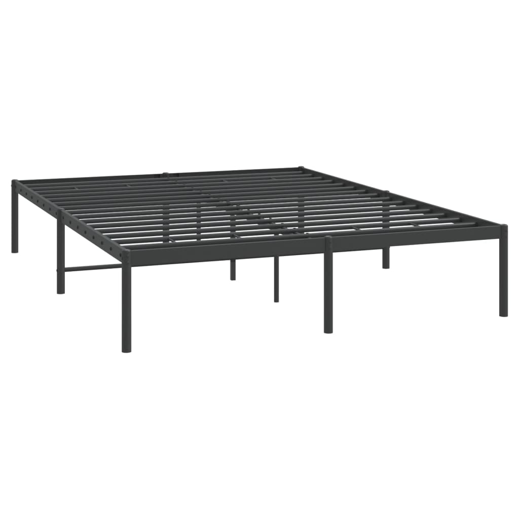 Bettgestell Metall Schwarz 75x190 cm