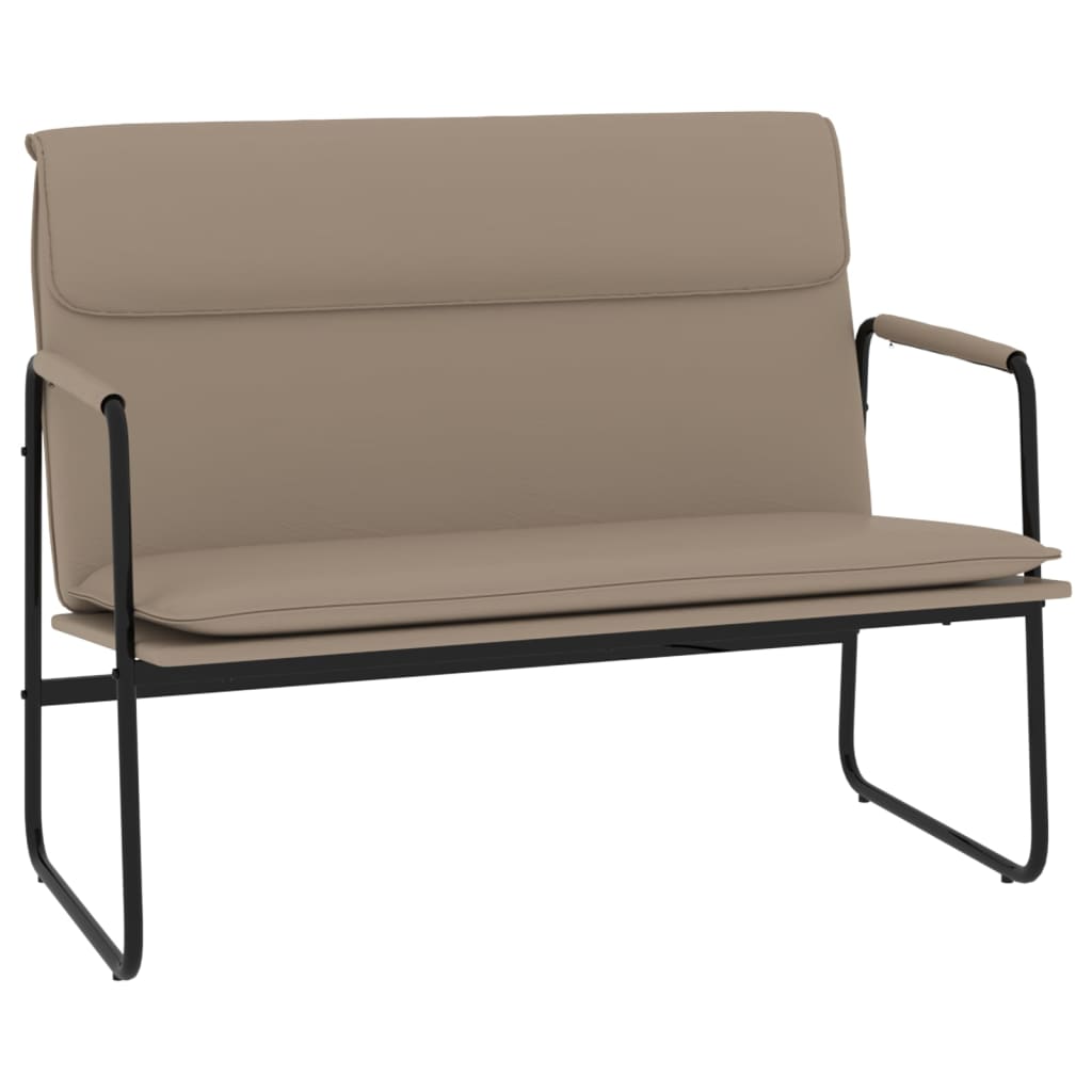 Sitzbank Grau 100x64x80 cm Kunstleder